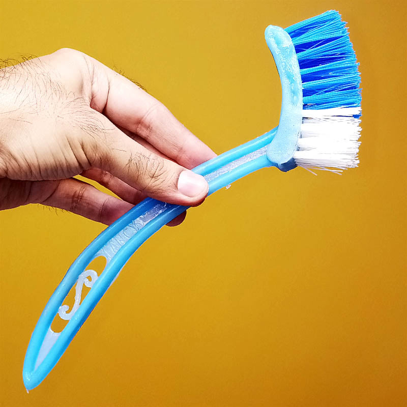 Multi-Purpose Bend Small-Size Cleaning Soft Brush ( Random Colors )