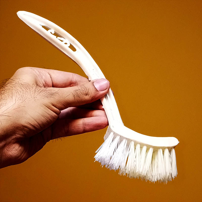 Multi-Purpose Bend Small-Size Cleaning Soft Brush ( Random Colors )