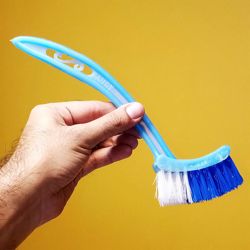 Multi-Purpose Bend Small-Size Cleaning Soft Brush ( Random Colors )