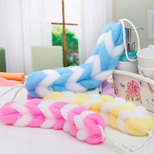 Multi-Color Long Bath Shower MESH Foam Sponge Body Loofa Belt