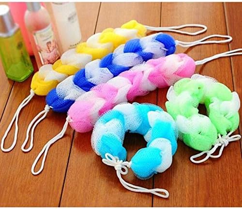 Multi-Color Long Bath Shower MESH Foam Sponge Body Loofa Belt