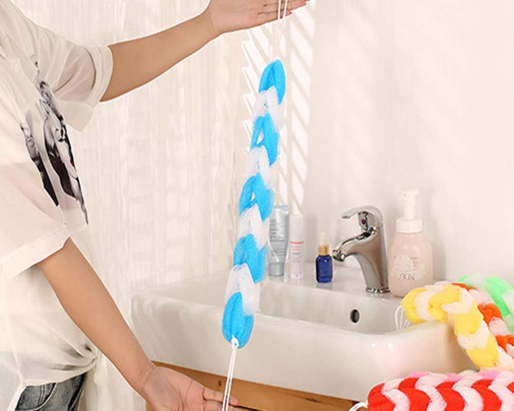 Multi-Color Long Bath Shower MESH Foam Sponge Body Loofa Belt