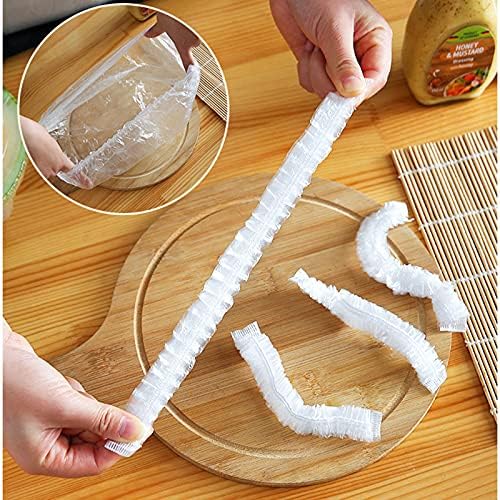 Pack Of 100pcs Disposable Elastic Stretchable Food Cover & Multipurpose Wrap