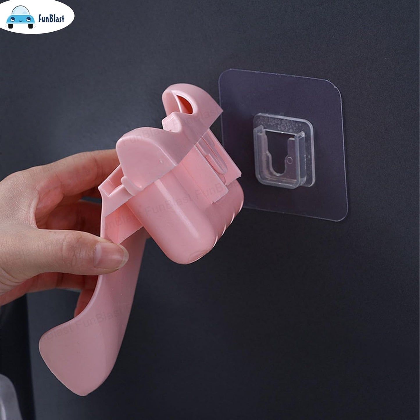 Sticky Self-Adhesive Wall-Mount Plastic Soap Dish (Random Colors Will be sent)