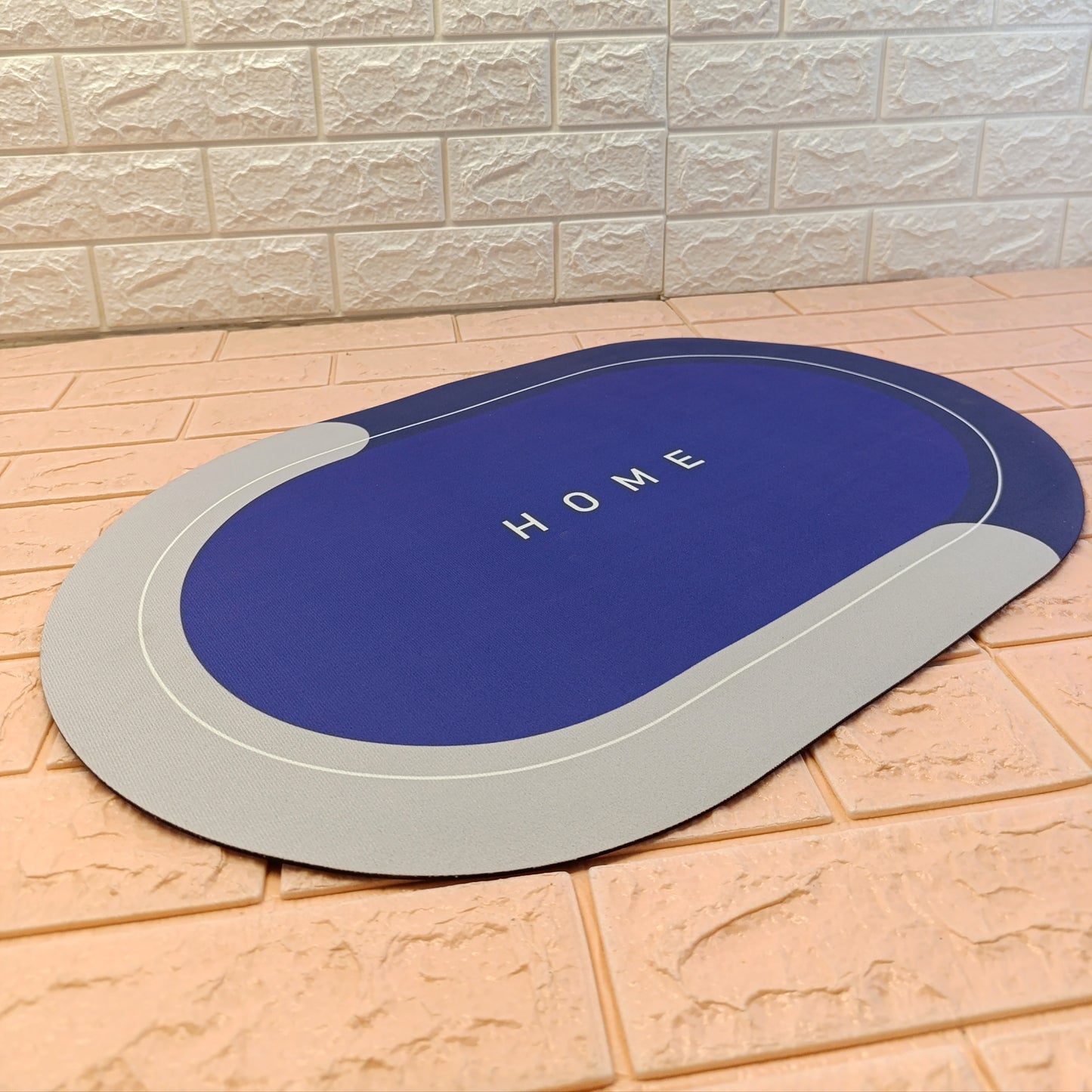 Super Absorbent Rubber Anti slip Door Washroom Mat (Random Colors Will Be Sent)