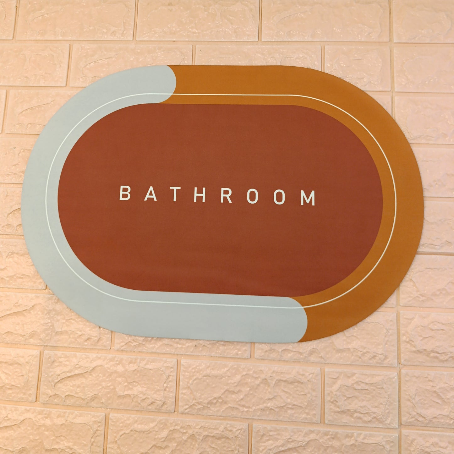 Super Absorbent Rubber Anti slip Door Washroom Mat (Random Colors Will Be Sent)