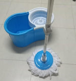 360' Degree Spin Mop With Bucket & One Free Extra Refill ( Mix Random Colors)