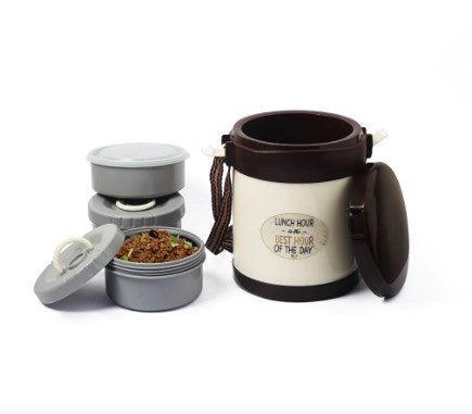 Appollo MAc Medium Size Tiffin Box For One Person Serving ( Random Colors Will Be Sent )