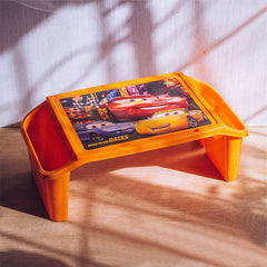 Multi-Purpose Plastic Kids Study & Laptop Table With Side Storage Boxes ( Random Colors Will be Sent )