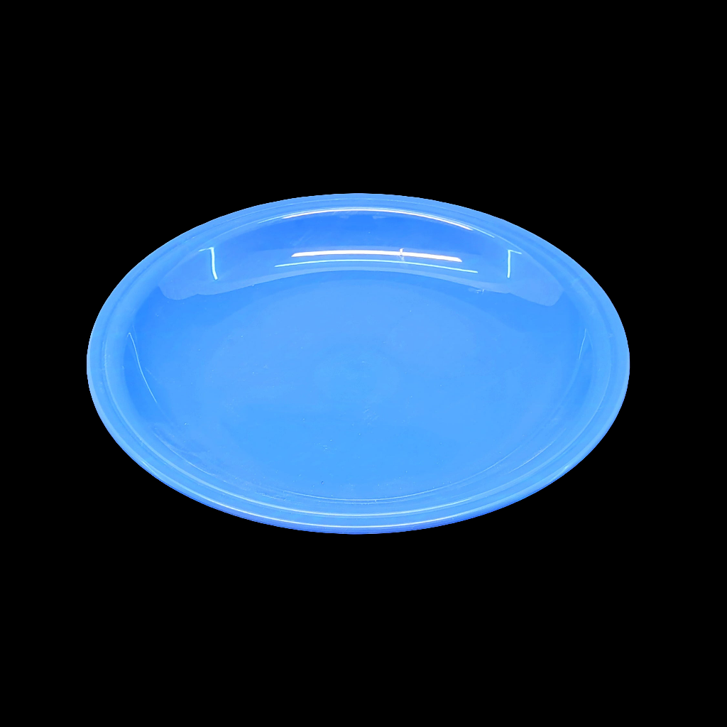 Appollo Kids' Round Medium -Size Snack Plastic Plates (Multiple Colours Will be Sent)