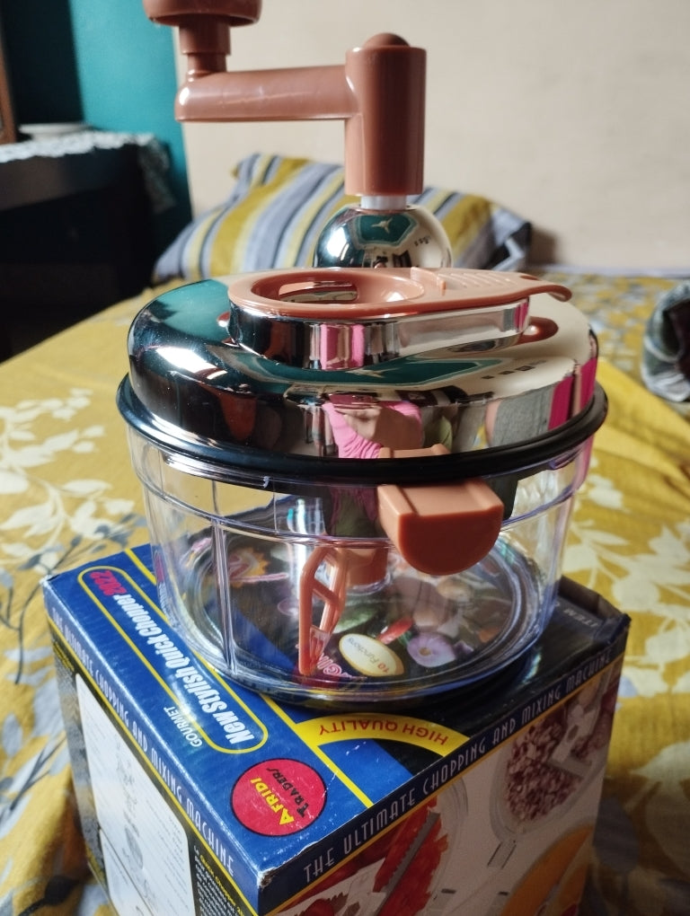 Quick Multi-Purpose Manual Master Vegetables Chopper ( Random Color Will Be Sent )