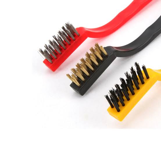Pack Of 3pcs Multi-Purpose Hard Metal Wire Cleaning Scrubbing Brush Set
