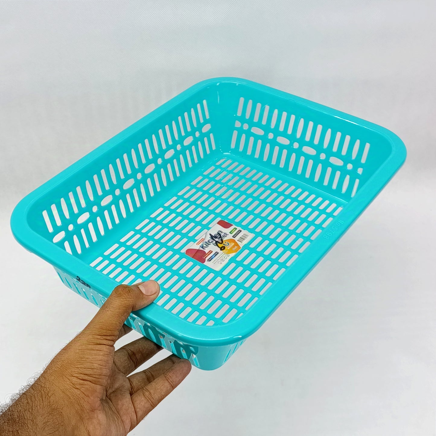 Kitchen Multi-purpose Plastic Medium-Size Storage Basket (Random Colors Will be sent)