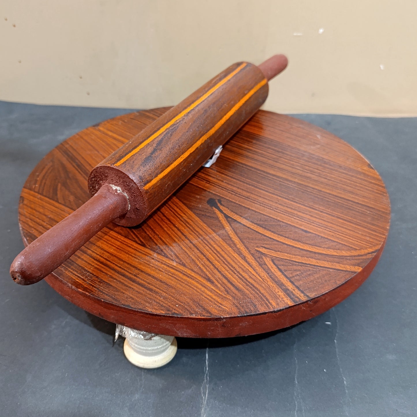 Wooden Round Roti (Meal) Chakra Belan Set