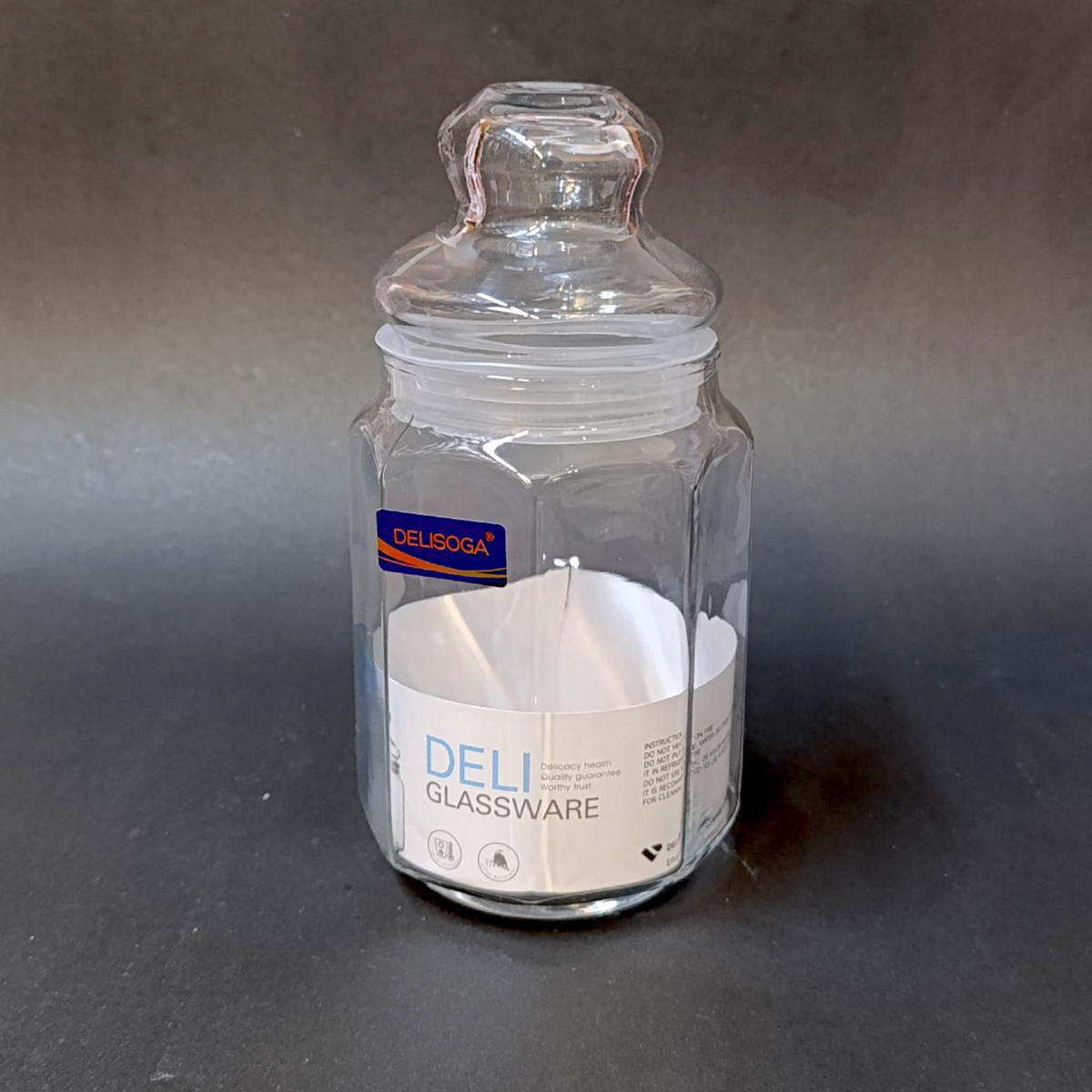 Delisoga JS3924 725ml medium Size Glass Jar Air-Tight Cap