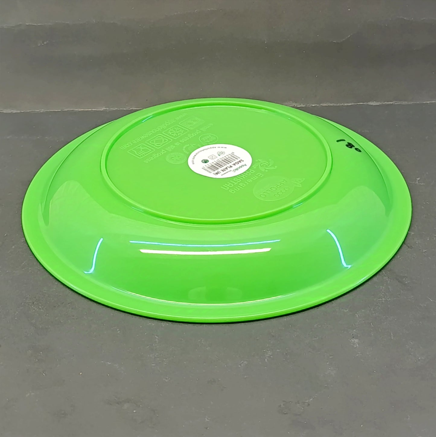 Appollo Kids' Round Medium -Size Snack Plastic Plates (Multiple Colours Will be Sent)