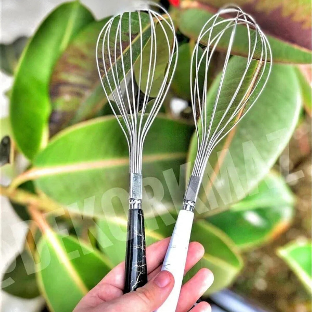 Stainless Steel Egg Beater ( Random Colors Will be sent)