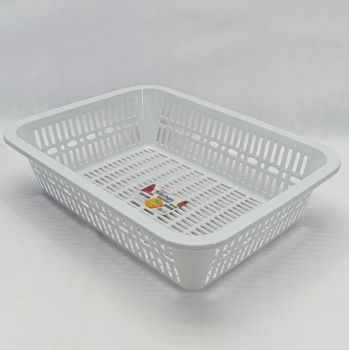 Kitchen Multi-purpose Plastic Medium-Size Storage Basket (Random Colors Will be sent)