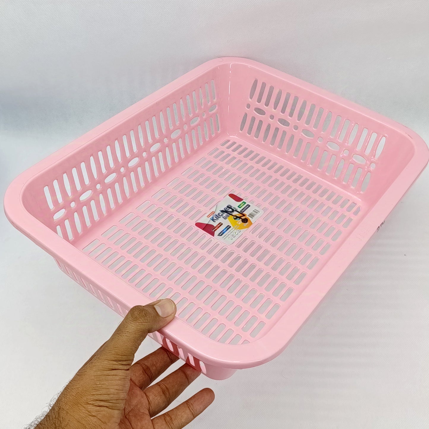 Kitchen Multi-purpose Plastic Medium-Size Storage Basket (Random Colors Will be sent)