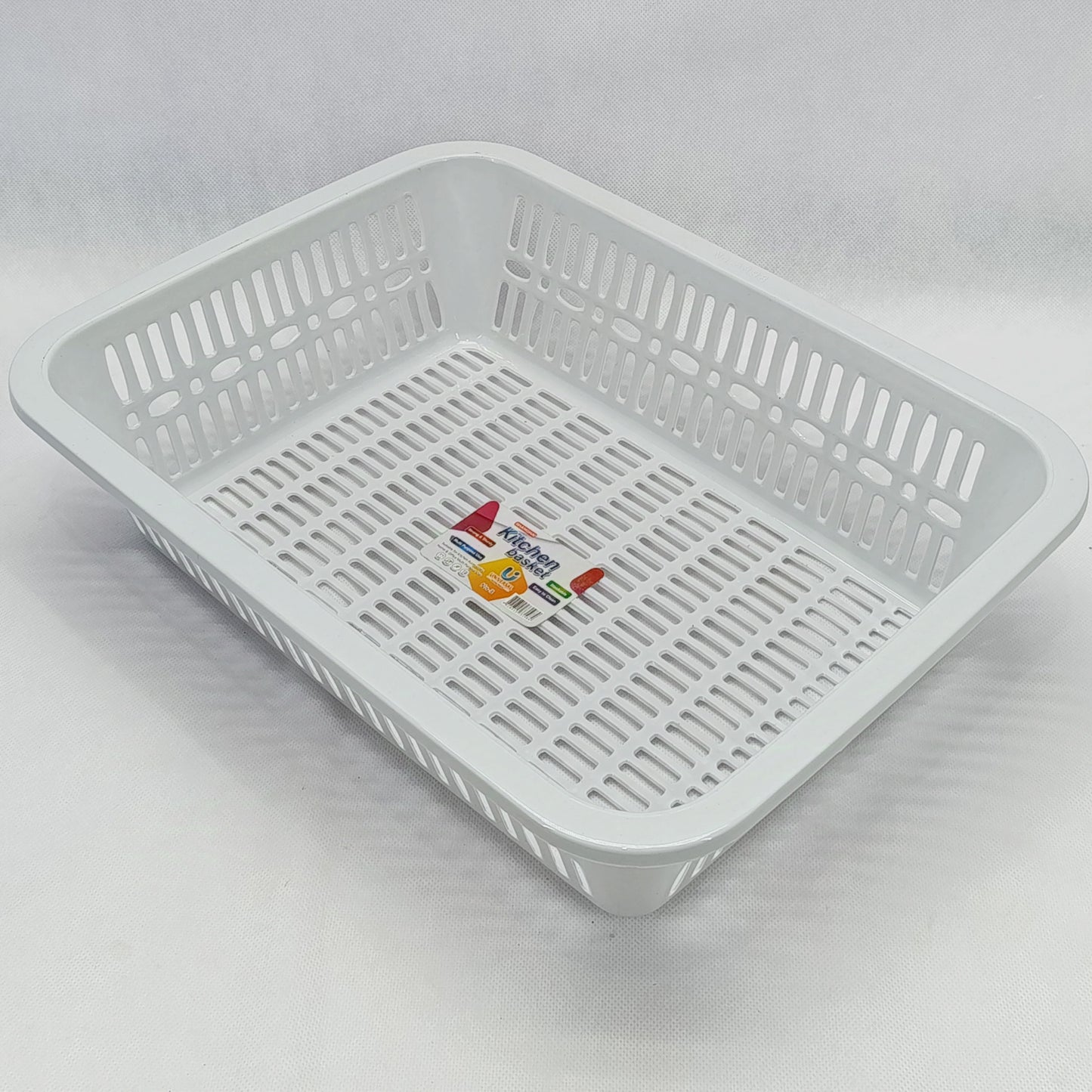 Kitchen Multi-purpose Plastic Medium-Size Storage Basket (Random Colors Will be sent)