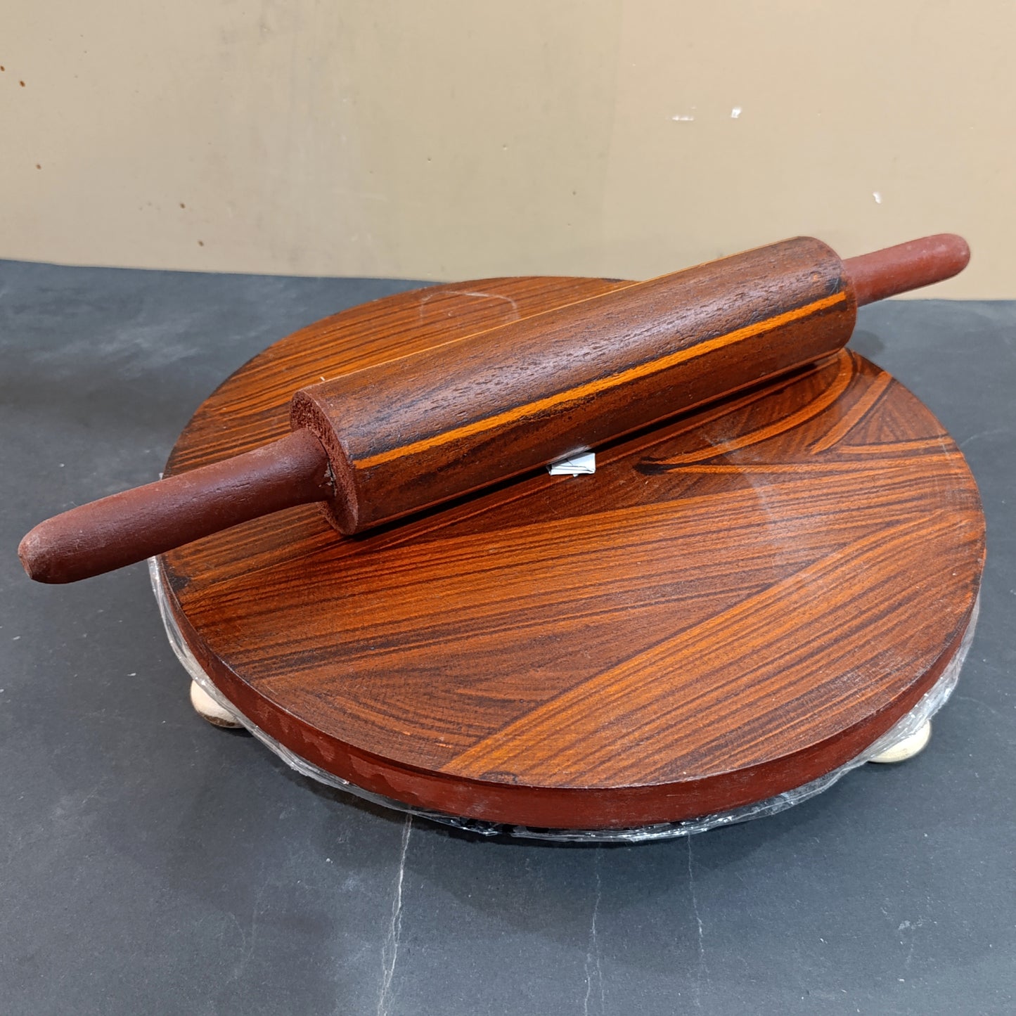 Wooden Round Roti (Meal) Chakra Belan Set