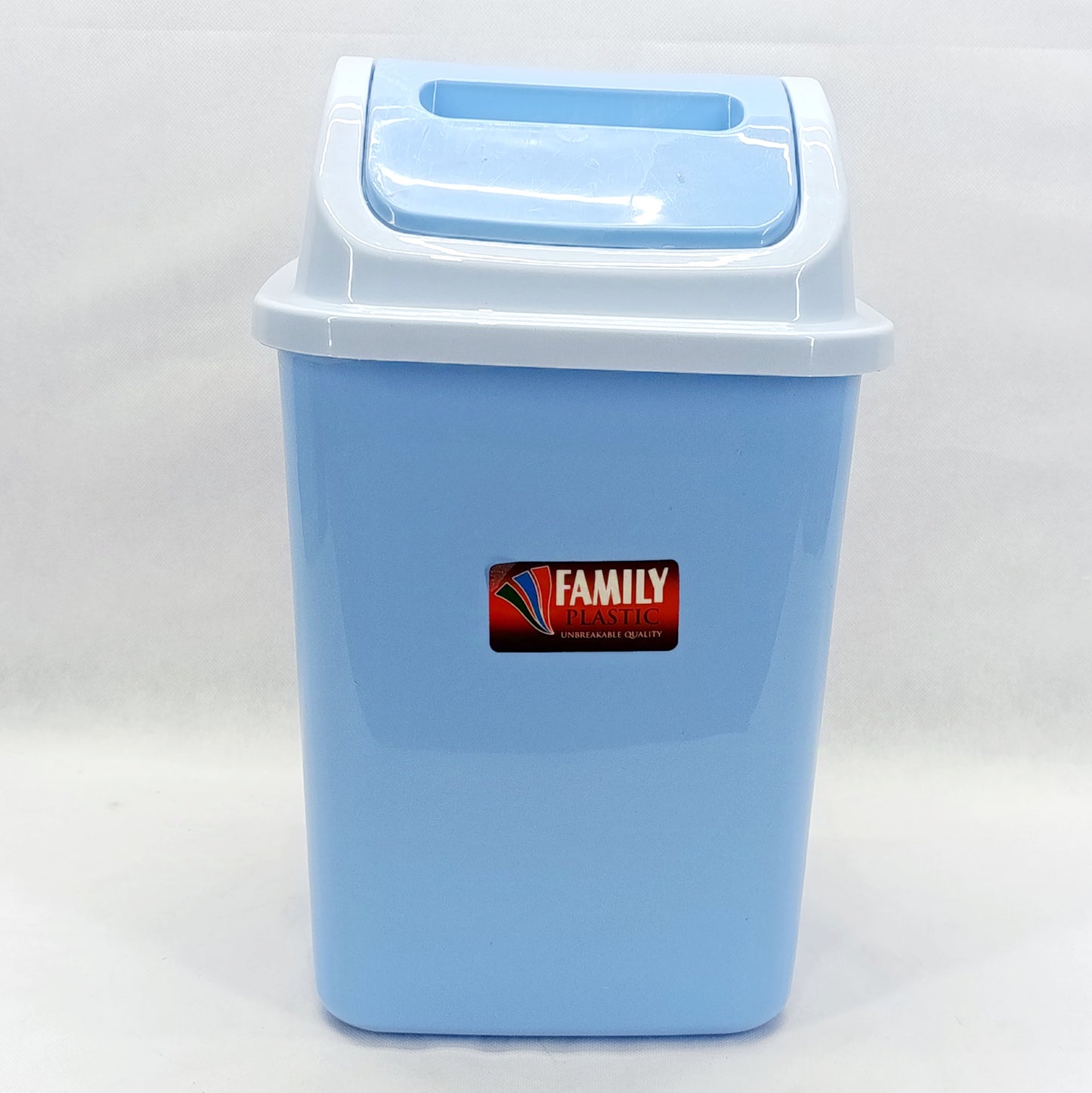 Medium-Size Plastic Fancy Dust bin With Cover (Random Colors Will be sent)