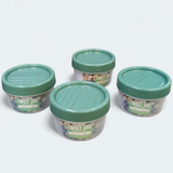 Maxware Pack Of 4pcs Twist Jars 200ml (Random Colors Will be sent)