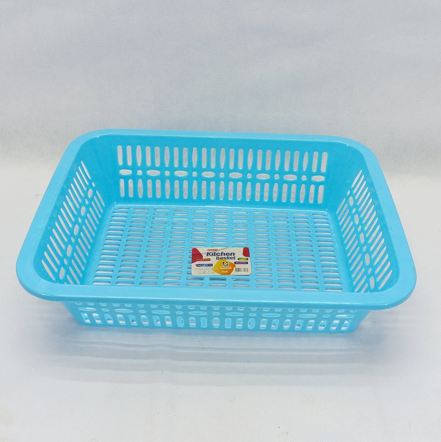 Kitchen Multi-purpose Plastic Medium-Size Storage Basket (Random Colors Will be sent)