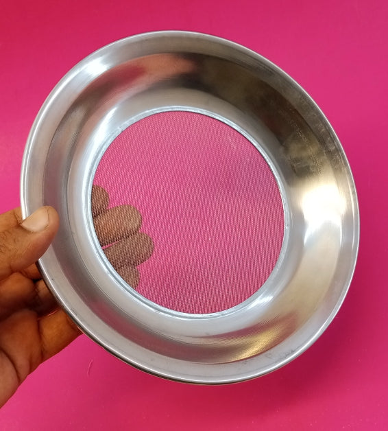 Stainless Round Medium-Size Flour Strainer Channi