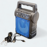 Wireless Big Sound 1200mAh Bluetooth Speaker With LED Light and Solar charging Feature