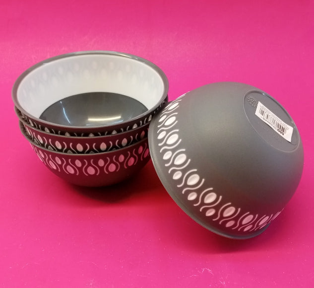 Maxware Pack of 4pcs Small Size Plastic Piyali Bowl Set