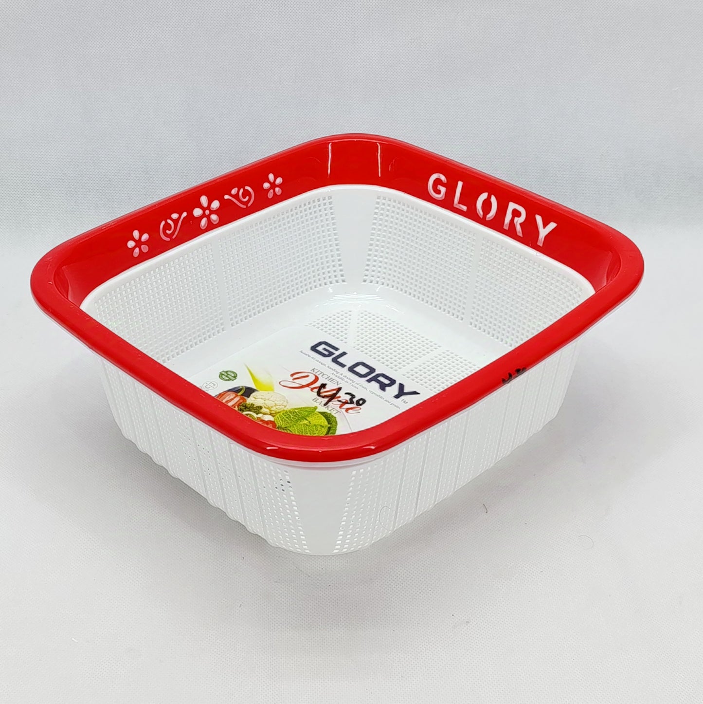 Omega Glory Large Size Drain Plastic Basket (Random Colors Will be Sent)