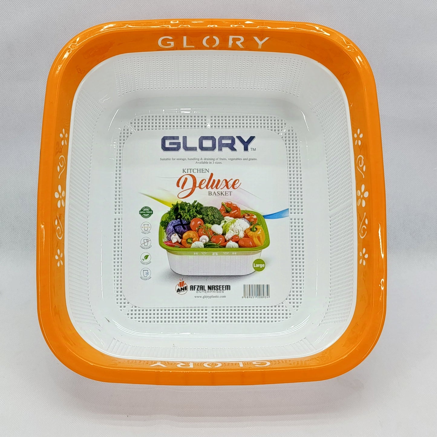 Omega Glory Medium Size Drain Plastic Basket (Random Colors Will be Sent)