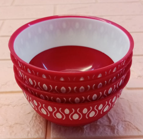 Maxware Pack of 4pcs Small Size Plastic Piyali Bowl Set