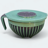 Maxware 1800ml 2 in 1 Plastic Beating Mixer & Drain Bowl Jug Double-Lid ( Random Colors )