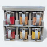 Brite Plastic Masala & Spices Storage Rack With Spoons (Random Colors Will be sent)