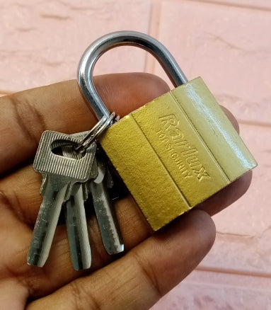 Tri-Best Metal 32mm Small-Size Lock With ( 3-Keys ) –