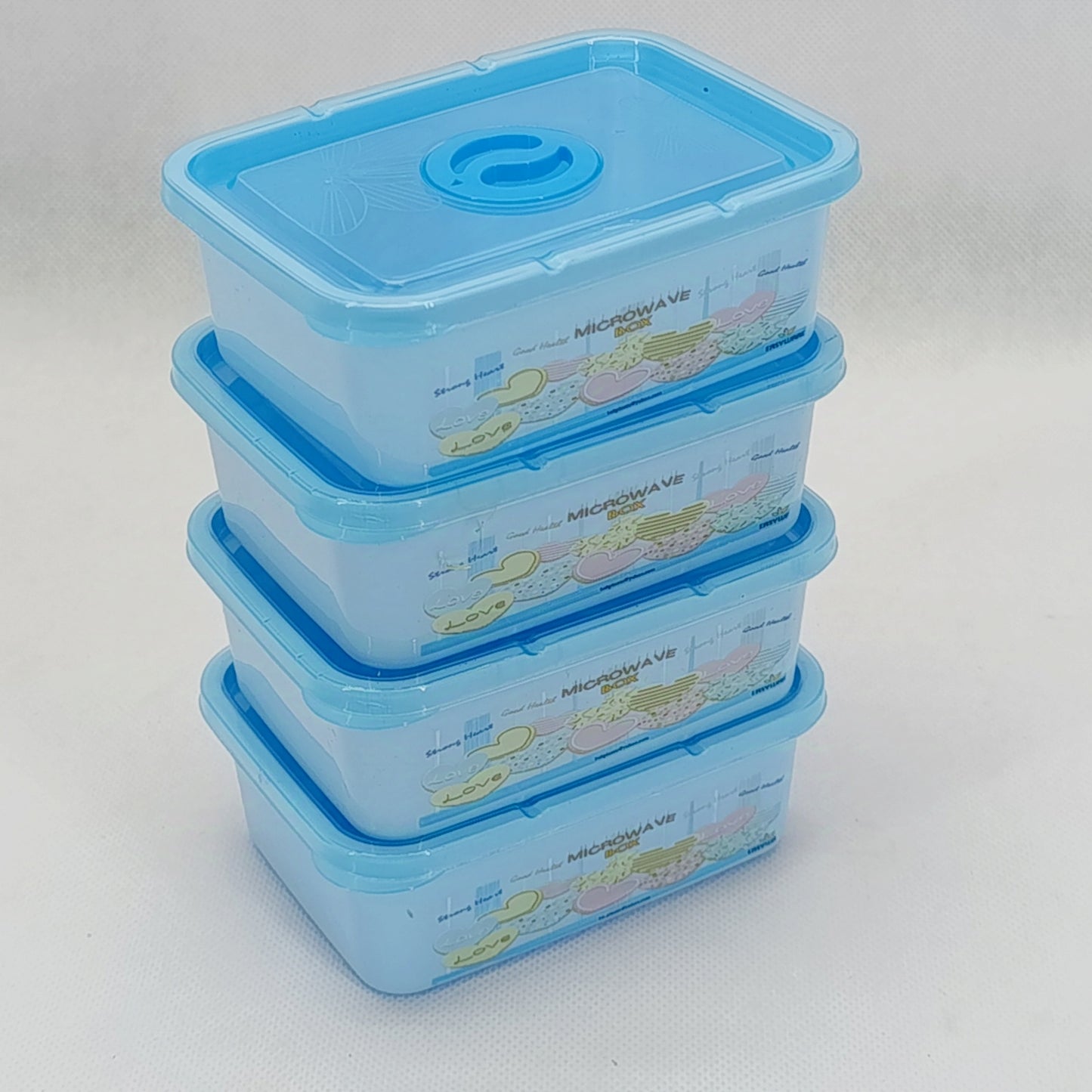4pcs Easyware Microwave Plastic Small-Size Bowl Set ( Random Colors Will be sent)