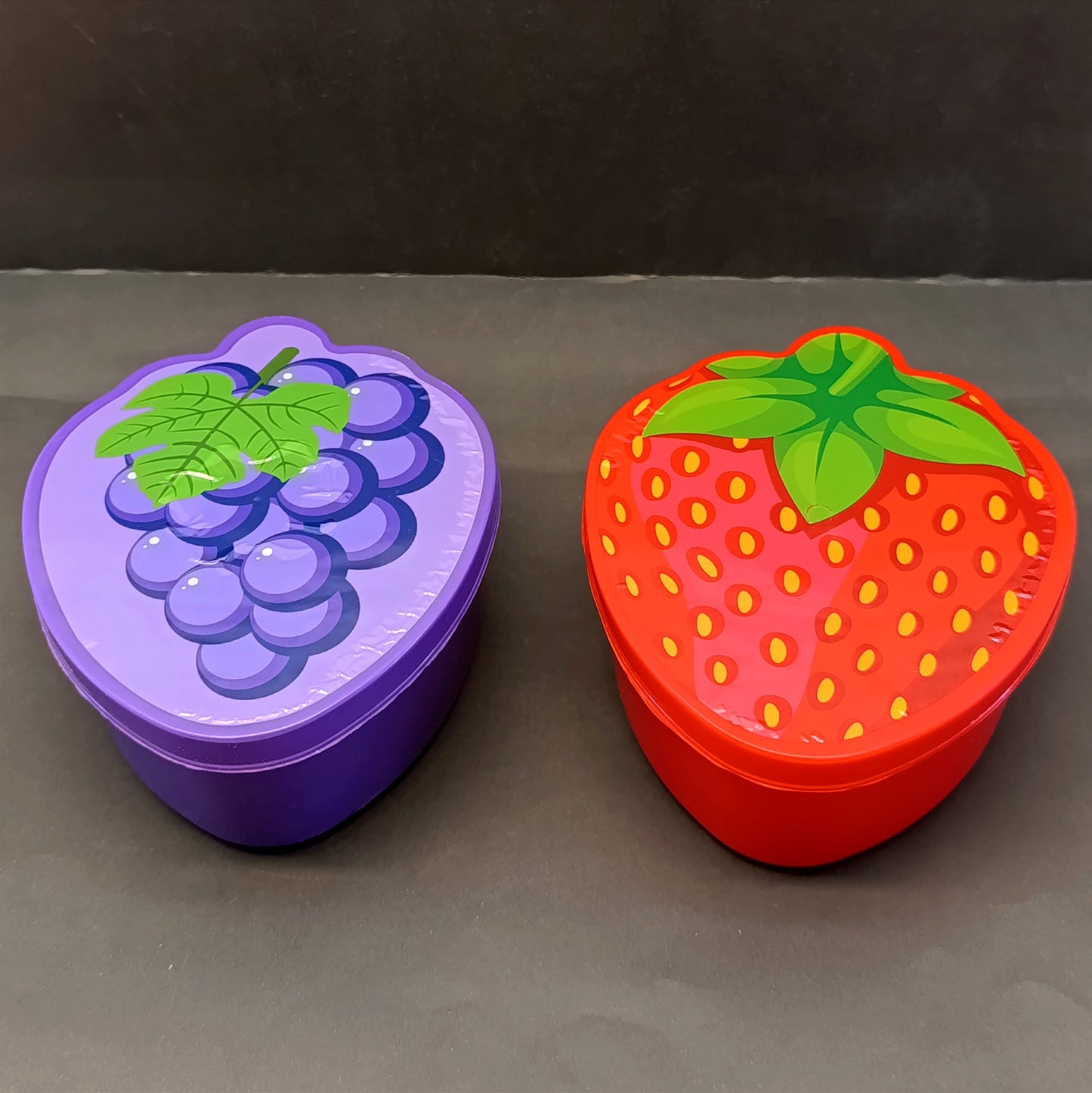 Omega Strawberry Shape Bowl Pack Of 3Pcs Bowl Set ( Random Colors Will Be Sent)