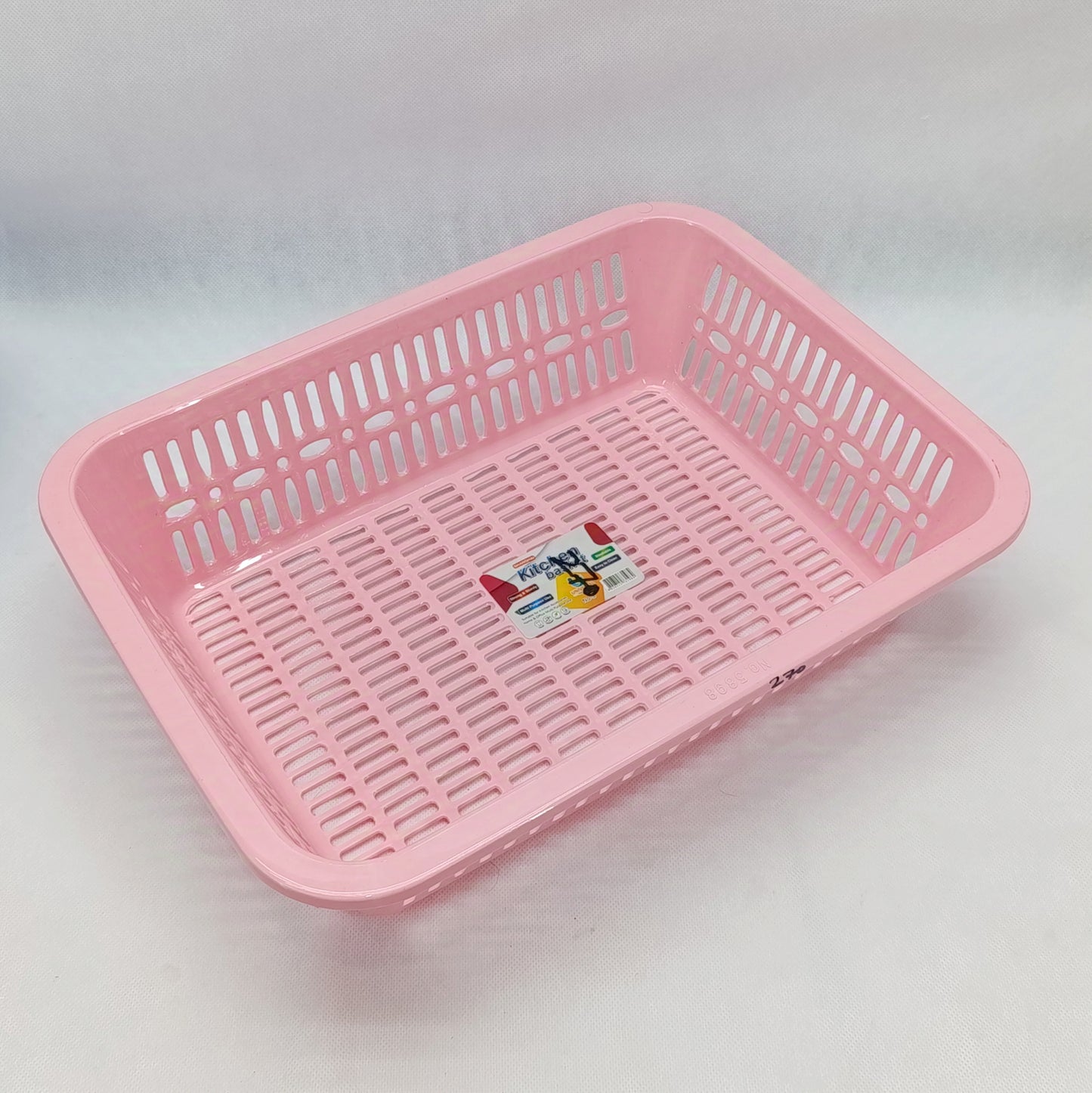 Kitchen Multi-purpose Plastic Medium-Size Storage Basket (Random Colors Will be sent)