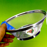 Stainless Steel Fine Mesh Net Small-Size Drain Rice Wash Basket