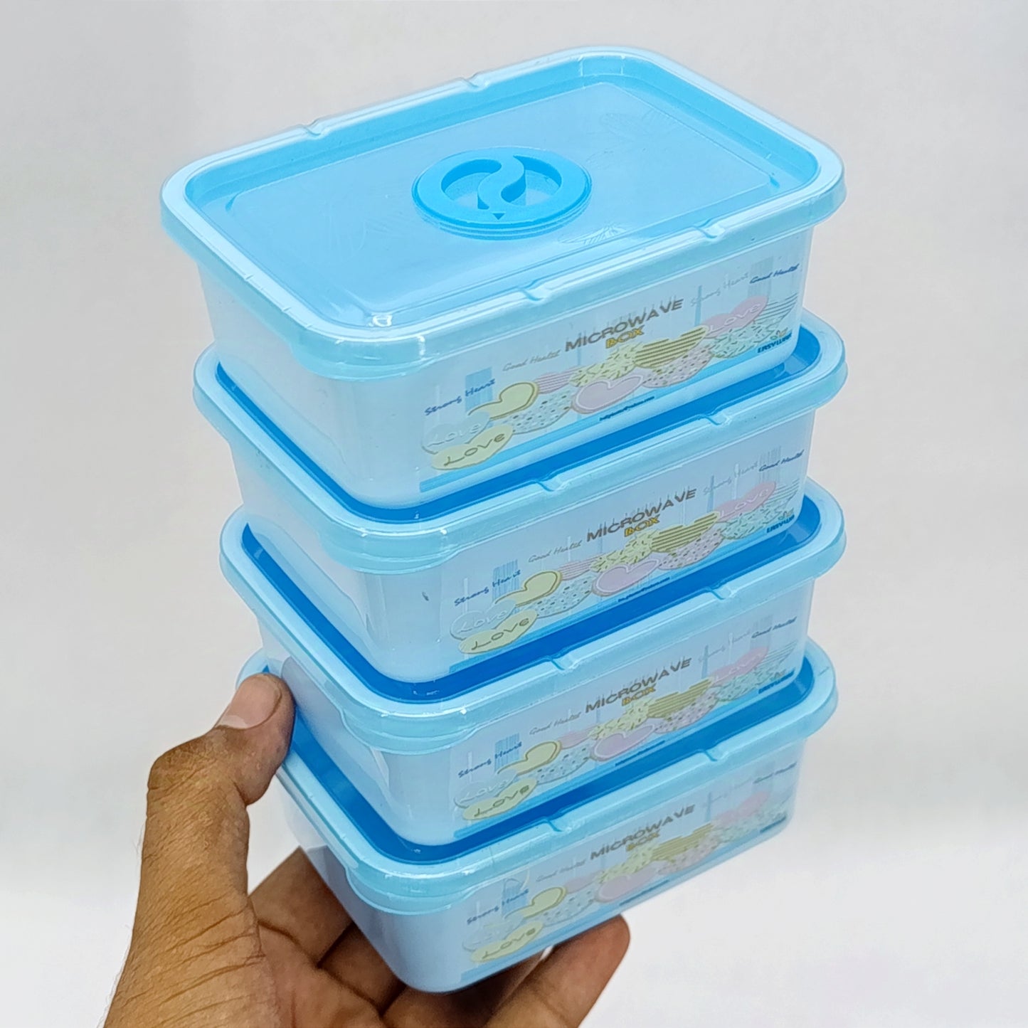 4pcs Easyware Microwave Plastic Small-Size Bowl Set ( Random Colors Will be sent)