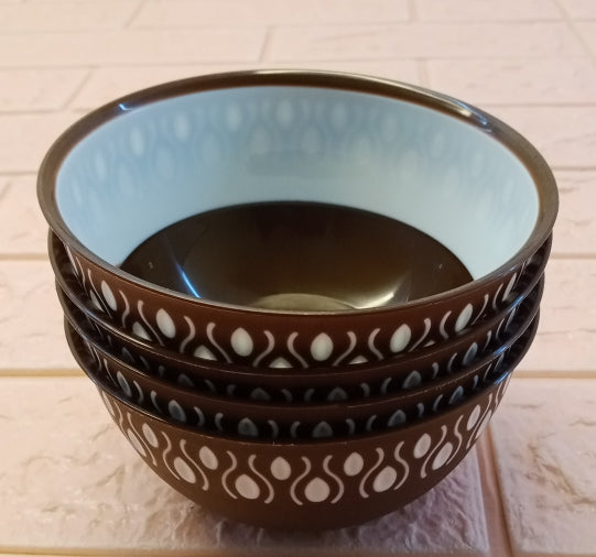 Maxware Pack of 4pcs Small Size Plastic Piyali Bowl Set