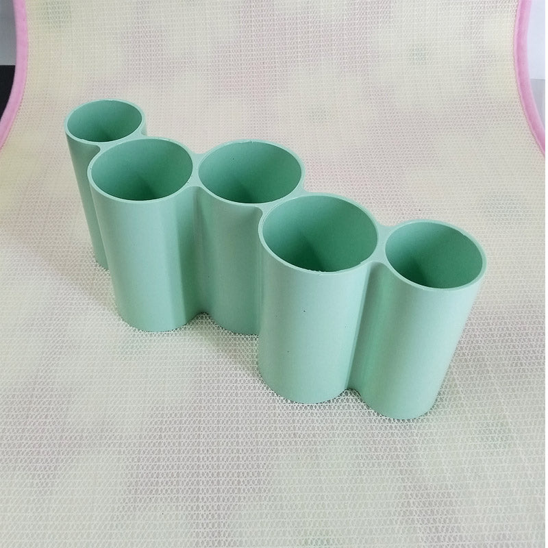 Homeket 5-Partition Multi-Purpose Cutlery & Cosmetics Brush Holder Organizer (Random Colors Will Be Sent)