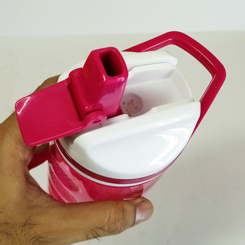 Bright 700ml Spark Sports Plastic Water Bottle With Straw (Random Colors Will Be Sent )