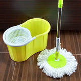 360' Degree Spin Mop With Bucket & One Free Extra Refill ( Mix Random Colors)
