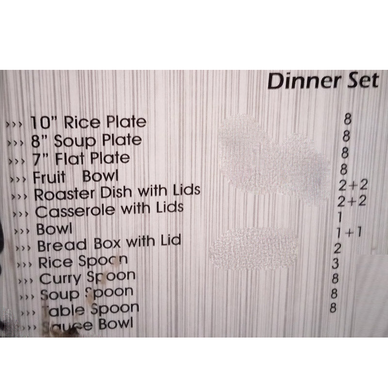 Studio Spin 72pcs Melamine Dinner Set ( 8-Person Serving )