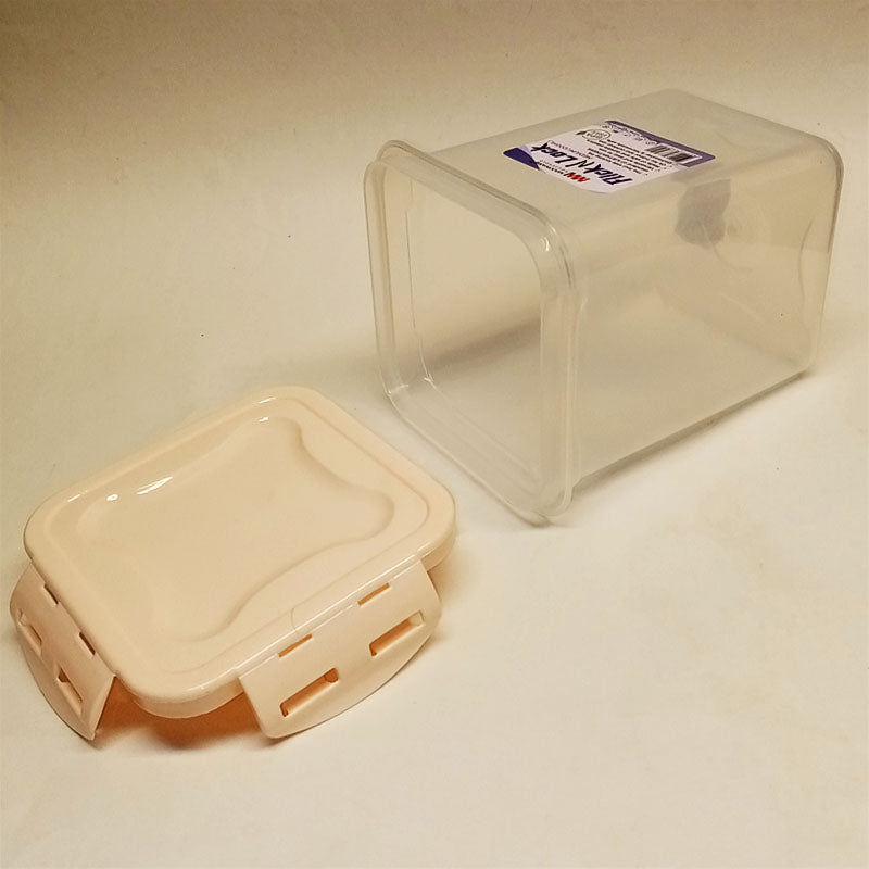 Maxware Flick Lock Medium-Size Super Air-Tight 1200ml Plastic Jar ( Random Colors )