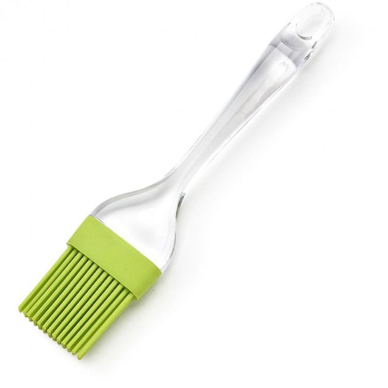 Pack Of 2pcs Silicon Multi-Color Oil Brush & Spatula Set( Random Colors Will Be Sent)