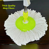 360' Degree Spin Mop With Bucket & One Free Extra Refill ( Mix Random Colors)